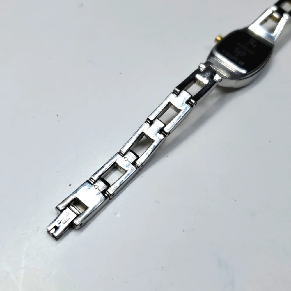 Vintage Fossil F² Watch ES9382 Gold Silver Band Watch